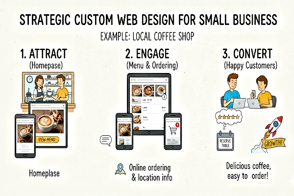 Strategic custom web design example
